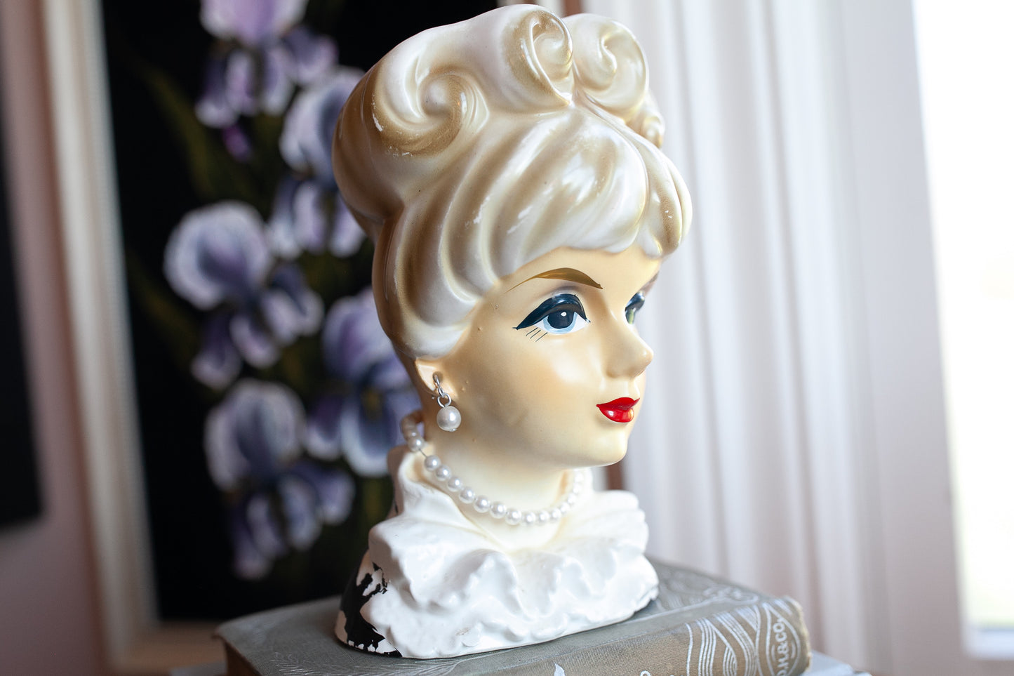 Vintage Lady Head Vase Rubens