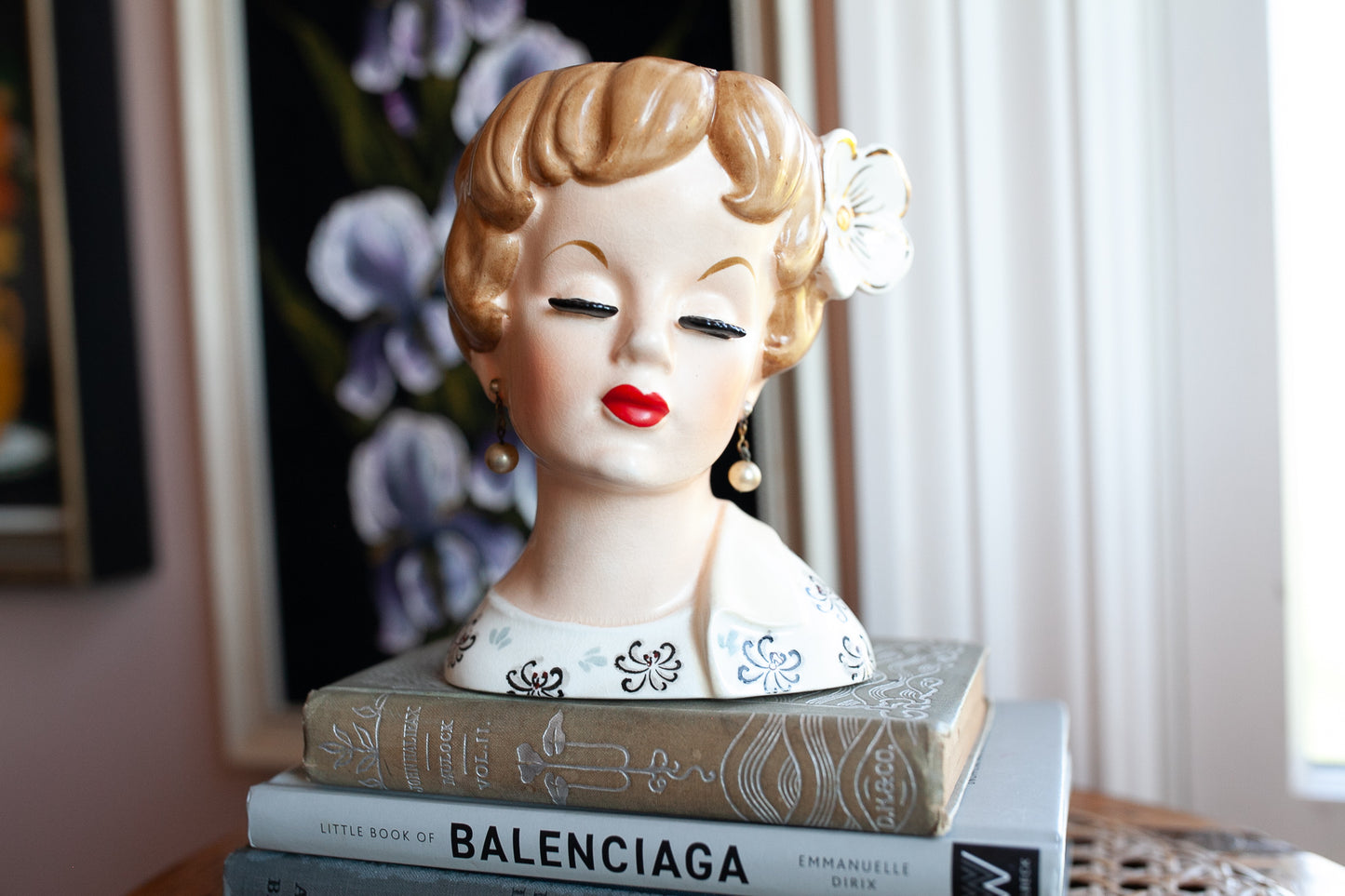 Vintage Head Vase - Relpo Head Vase- Lady Head Vase- Headvase