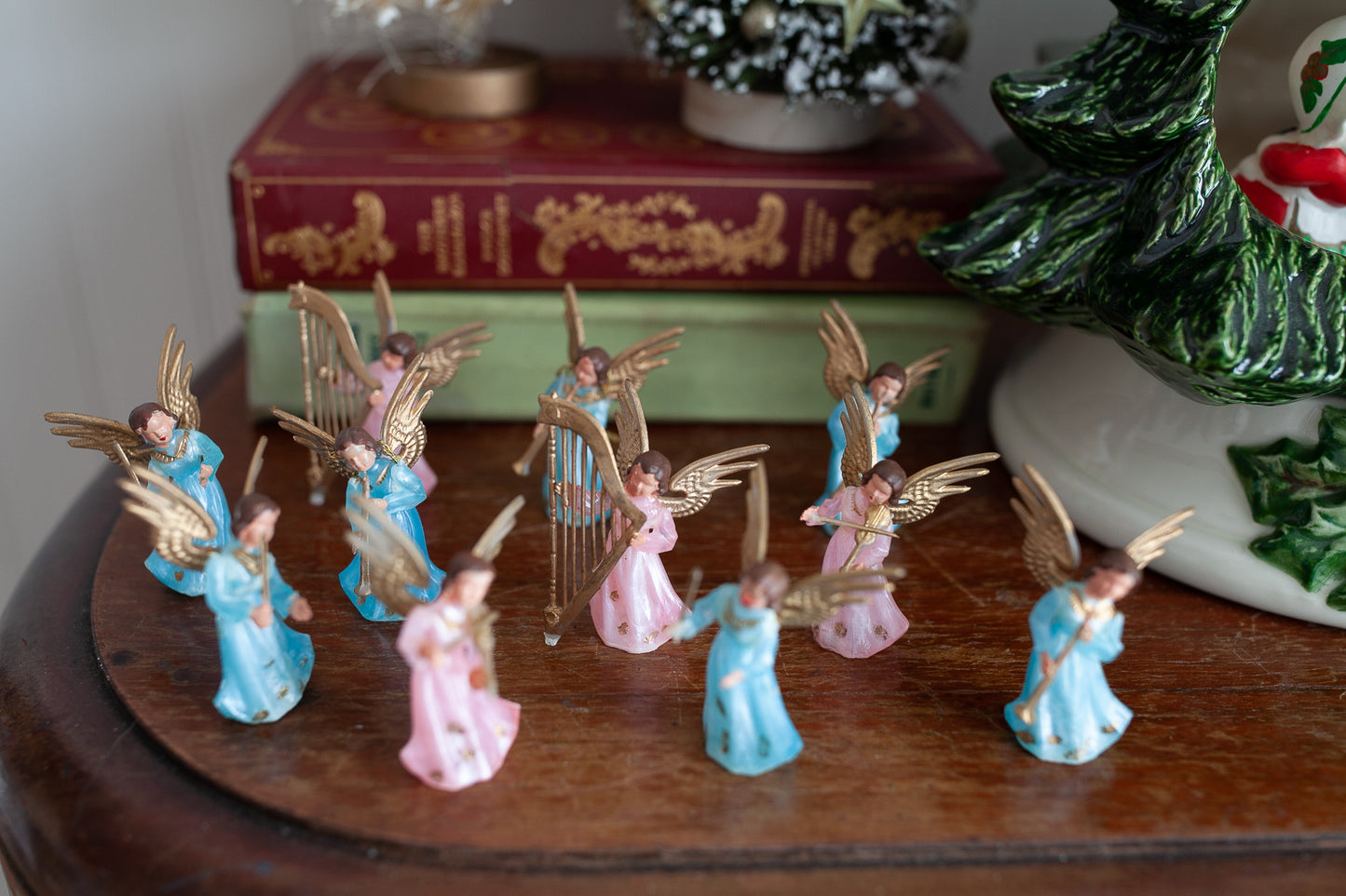 Vintage Angels- Plastic Angels - Pink Angel - Blue Angel- Musical Angels