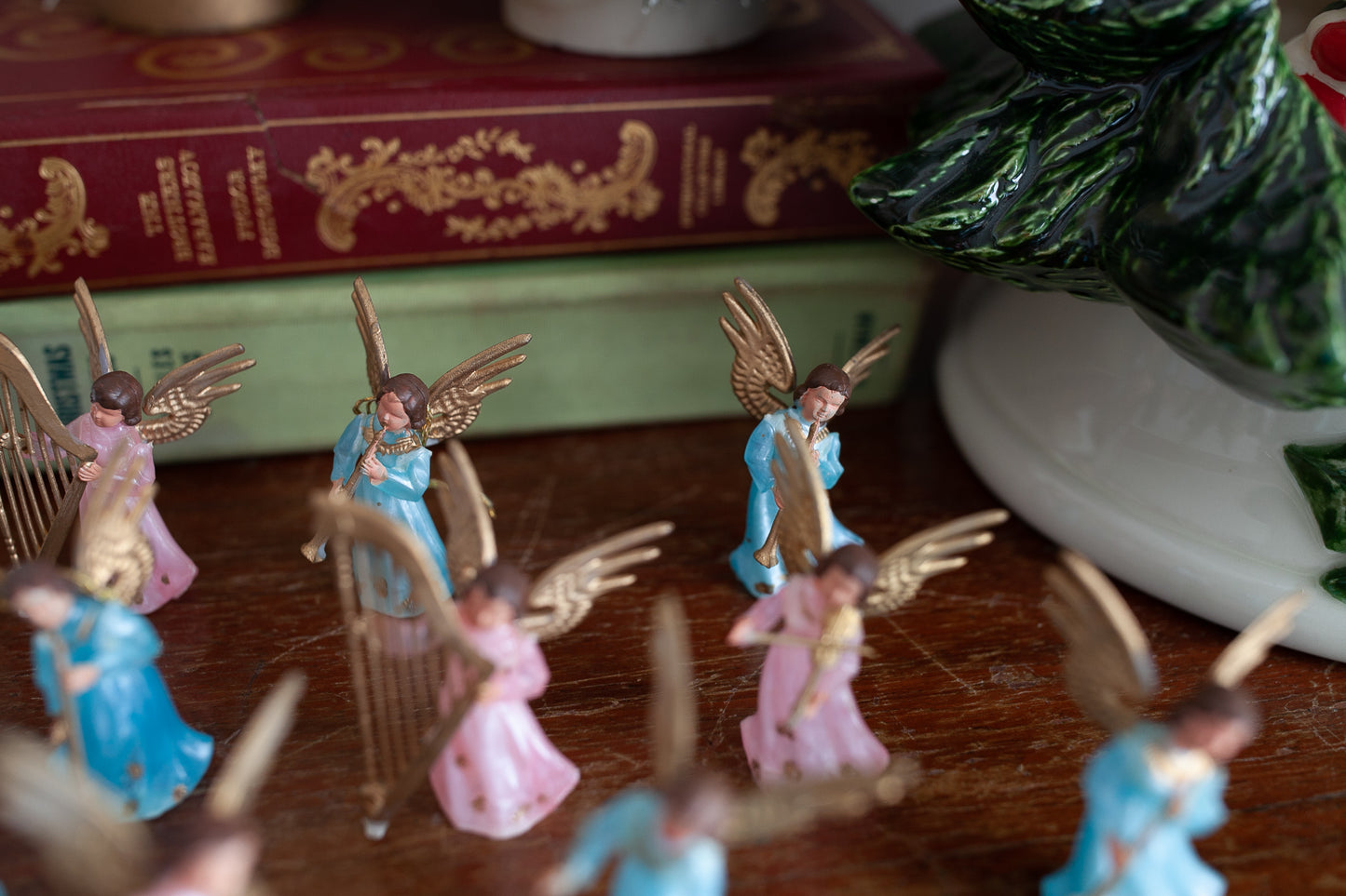 Vintage Angels- Plastic Angels - Pink Angel - Blue Angel- Musical Angels