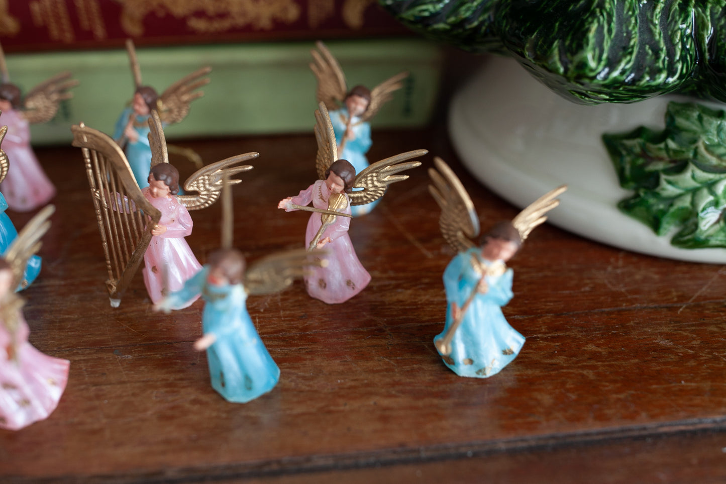 Vintage Angels- Plastic Angels - Pink Angel - Blue Angel- Musical Angels