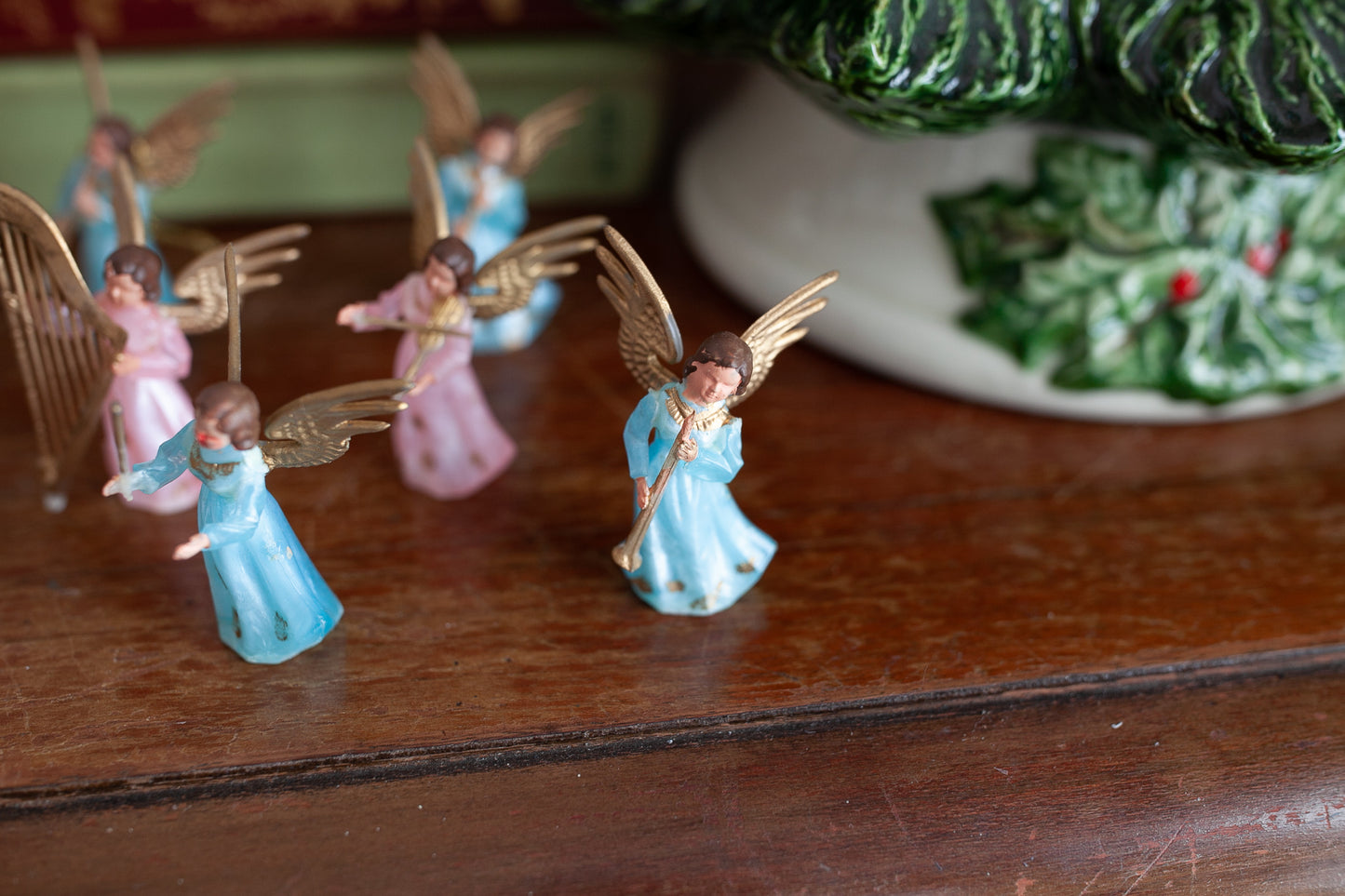 Vintage Angels- Plastic Angels - Pink Angel - Blue Angel- Musical Angels