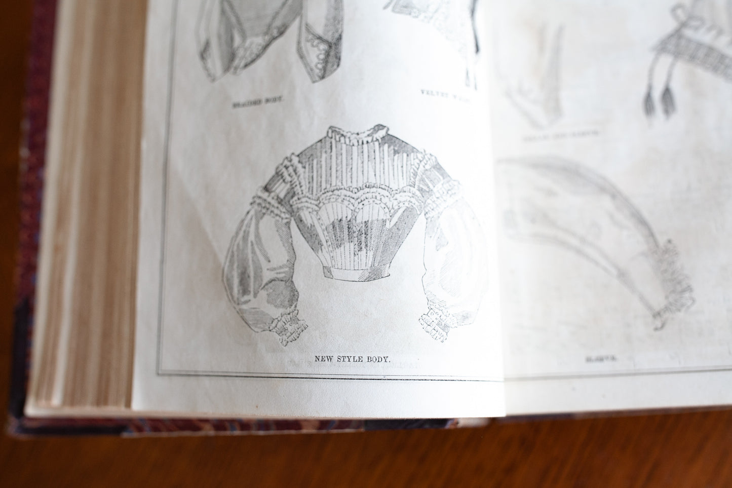 Antique Book- 1864 Peterson’s Magazine - Civil War Fashion Dresses Clothing Hairstyles Craft Art