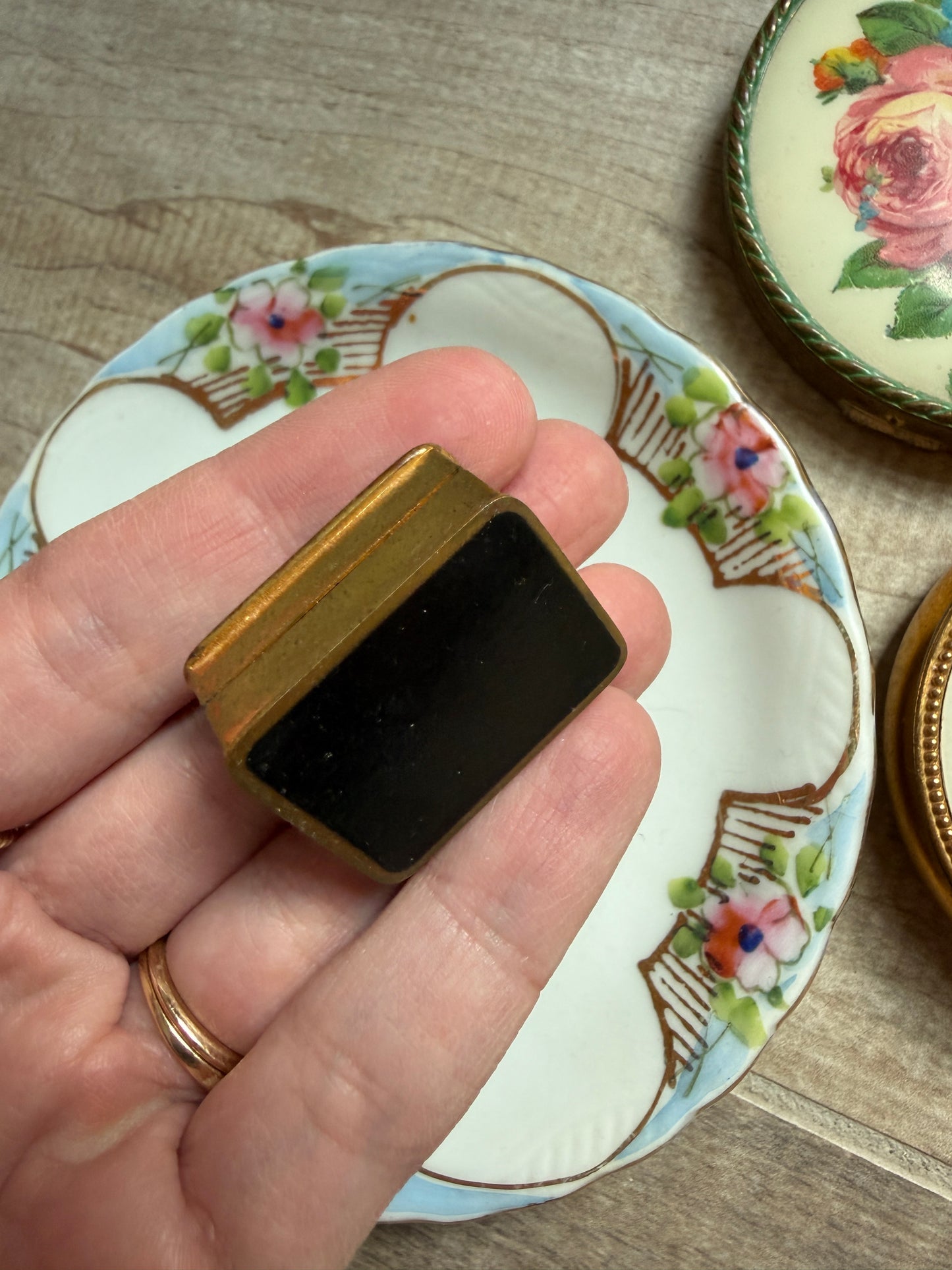 Vintage Floral Pill Box- Rose- Volupte Pill Box