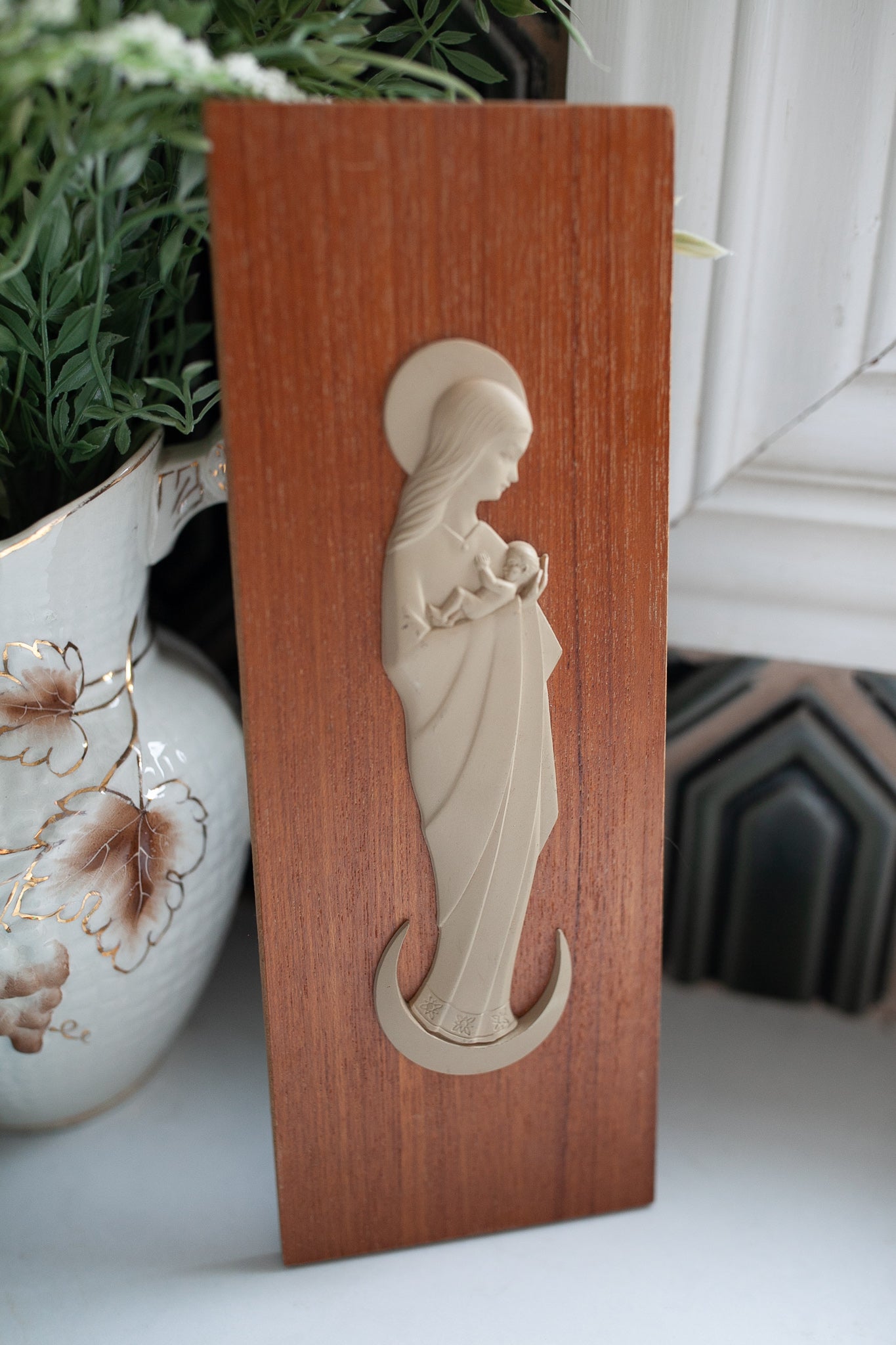 Vintage Mary and Jesus - Artwork -Religious Art -Made in Germany