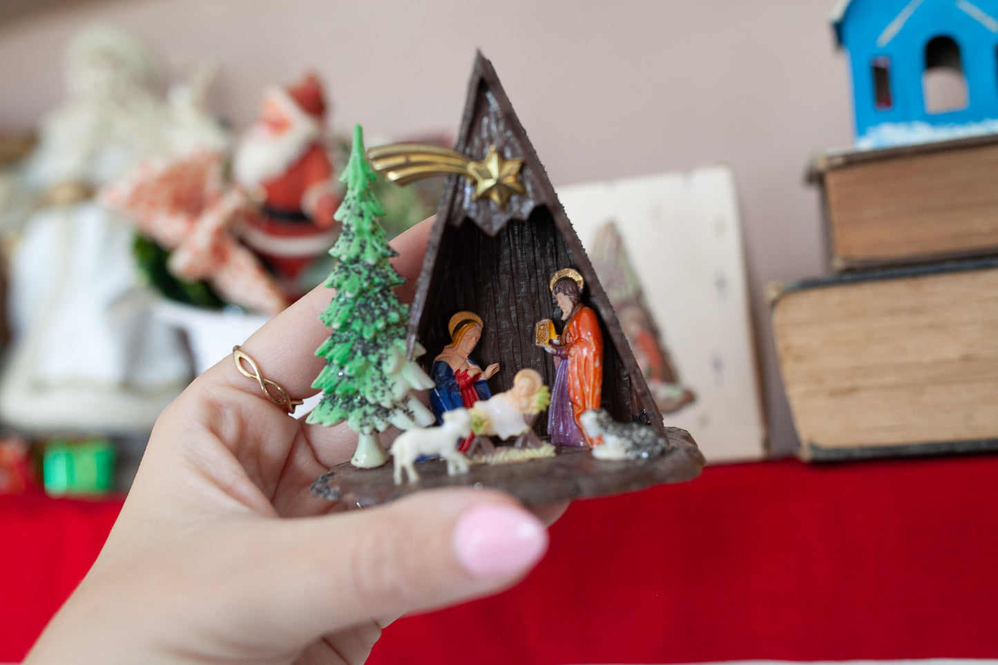 Vintage Nativity -Plastic Nativity with original box