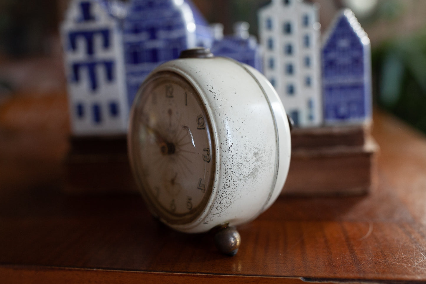 Vintage Clock - Beige Alarm Clock Kienzle