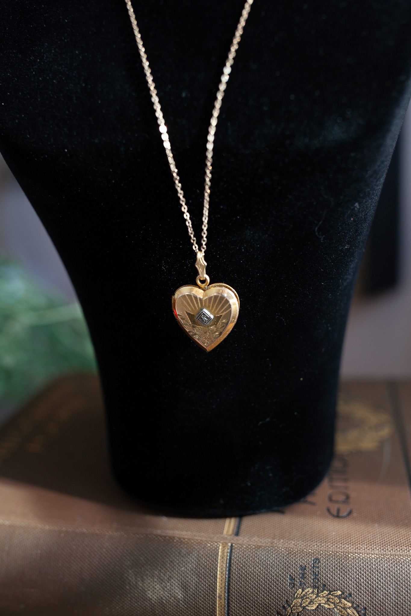 Vintage Heart Locket- Locket Necklace