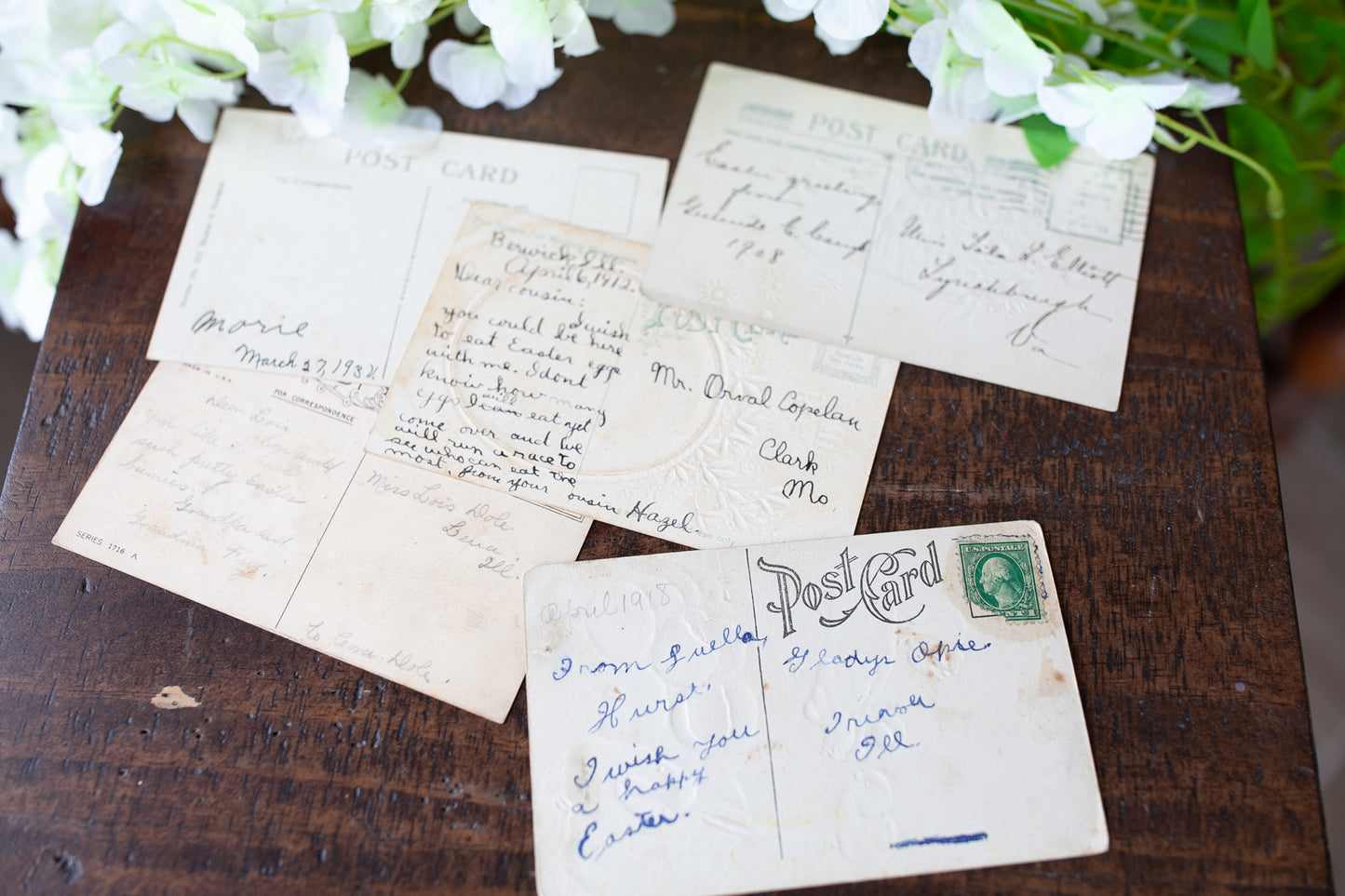 Antique Postcards- Easter Postcards -Bunny Rabbit Cards