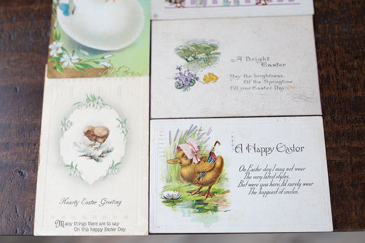 Antique Postcards- Easter Postcards -Chick Cards