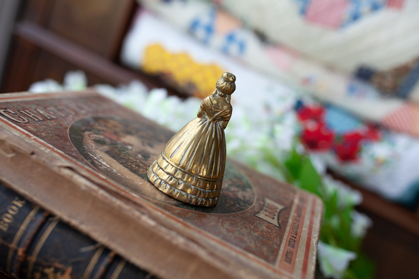 Lady Brass Bell - Vintage Lady Bell