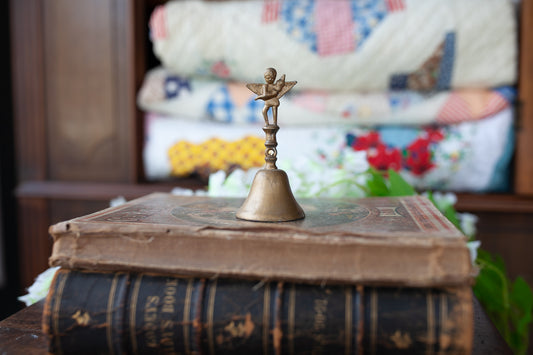 Brass Bell - Vintage Cherub Bell