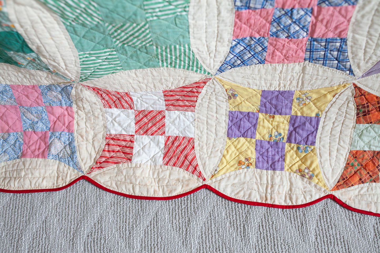 Vintage Quilt - Improved Nine Patch - Quilt