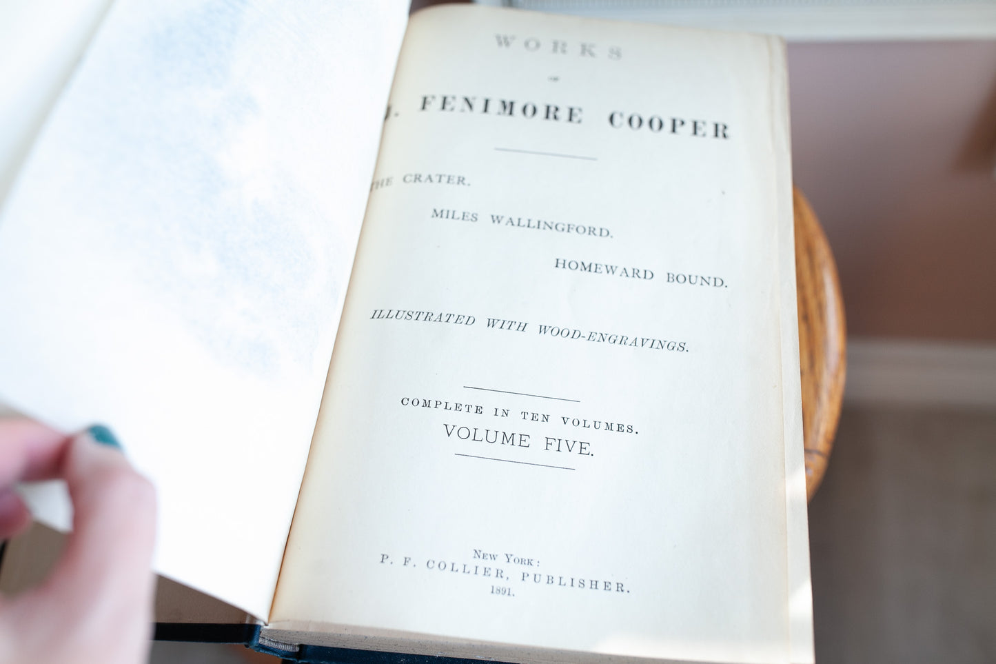 Antique Books -Coopers Works- Volume 5 and 6