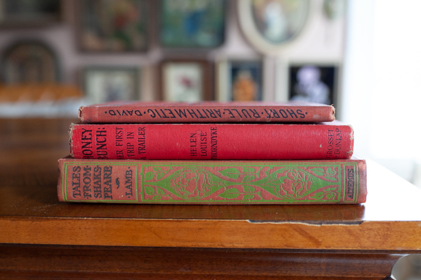 Vintage Stack of Red Books