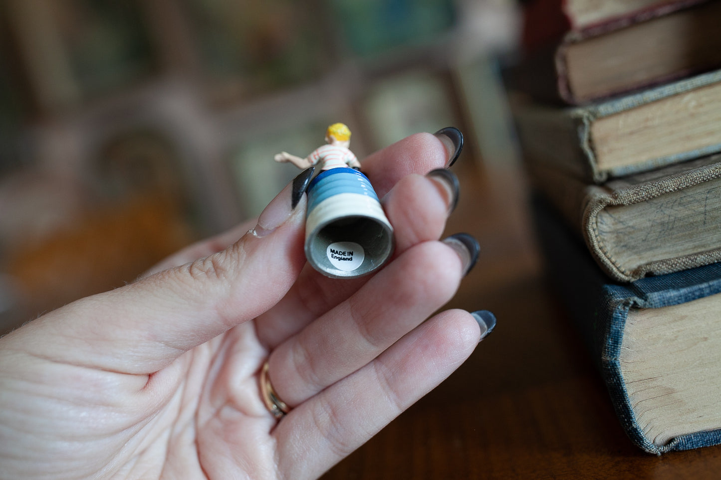 Vintage Thimble -Clown Thimble Mime