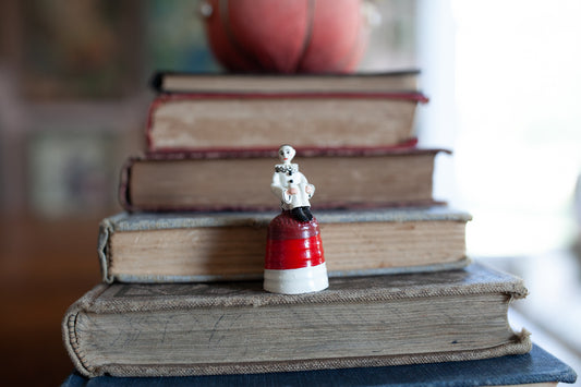 Vintage Thimble -Clown Thimble Mime