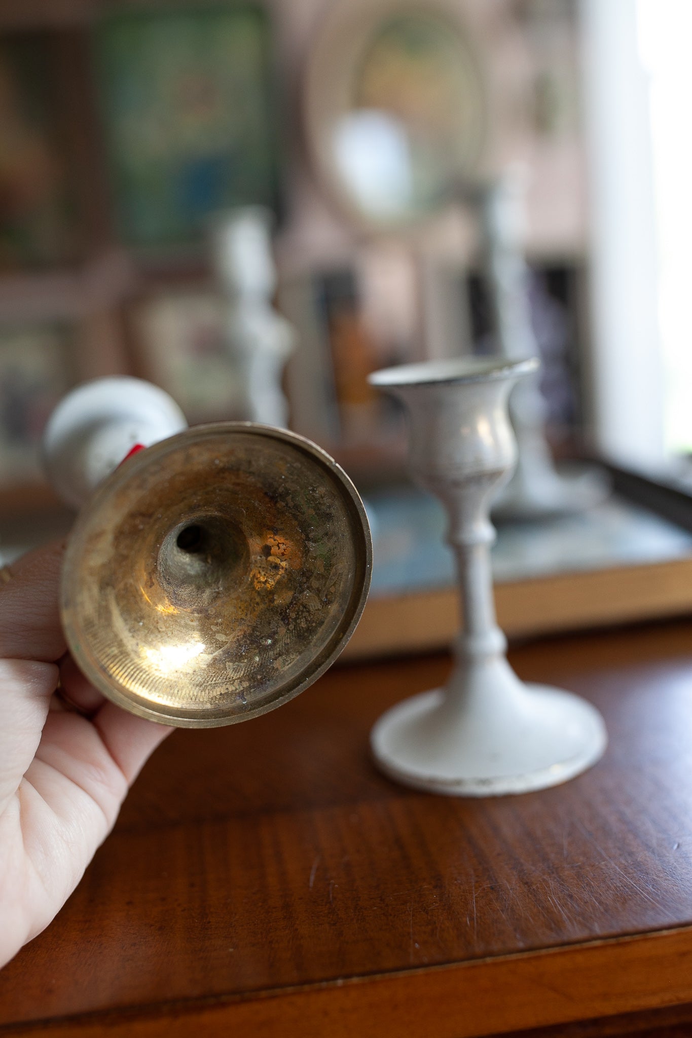 Vintage Candlestick Holder Set- Set of 5 candlestick holders -Taper candle holders