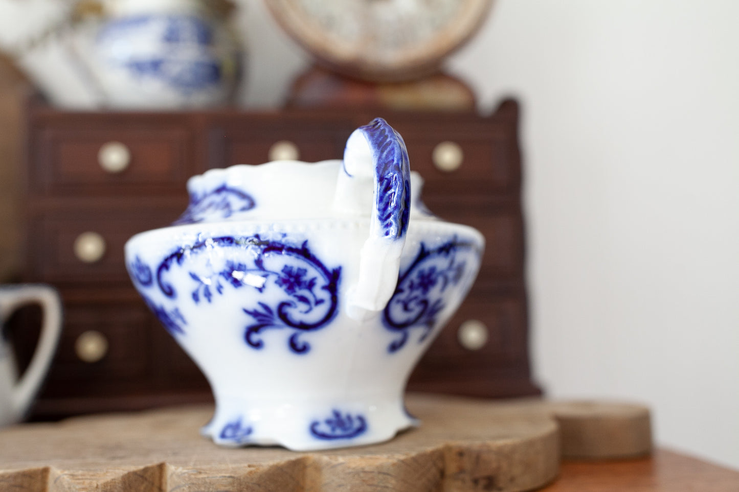 Vintage Flow Blue Vase
