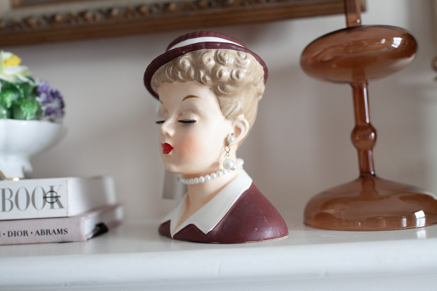 Vintage Lady Head Vase- Lucy- I Love Lucy