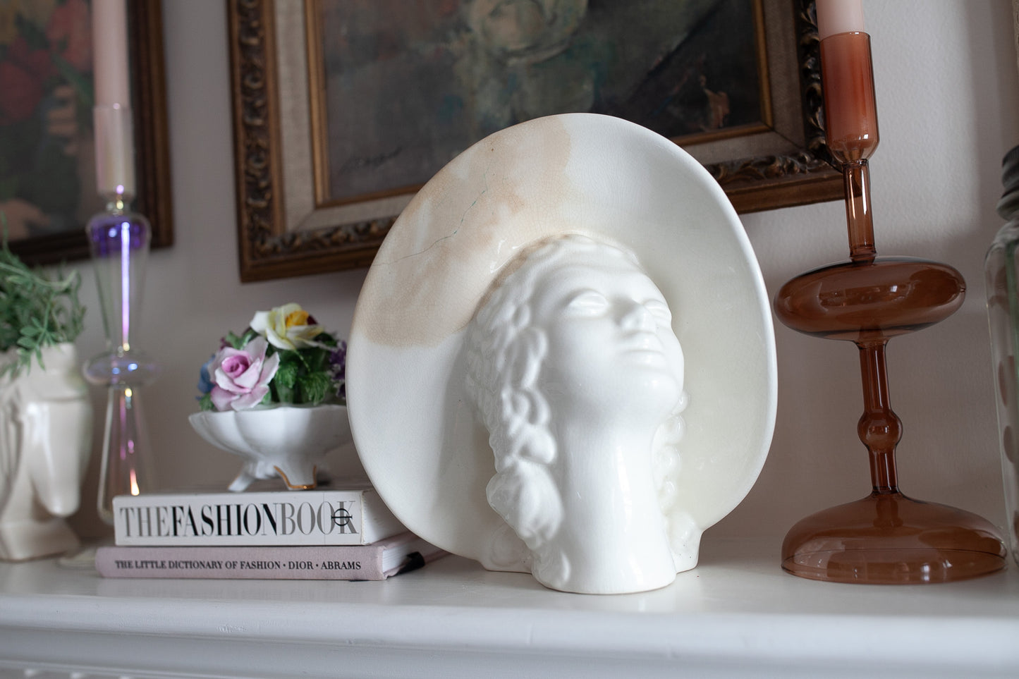 Vintage Lady Head Vase