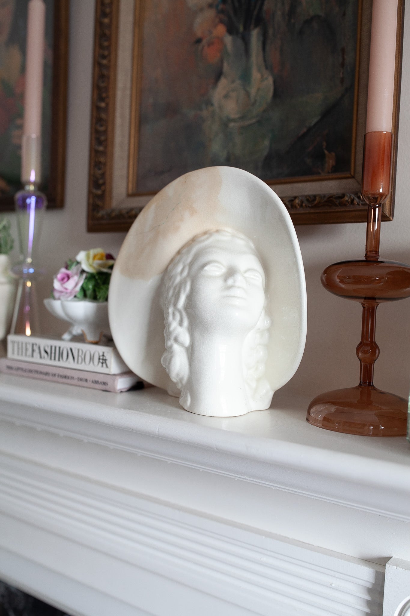 Vintage Lady Head Vase