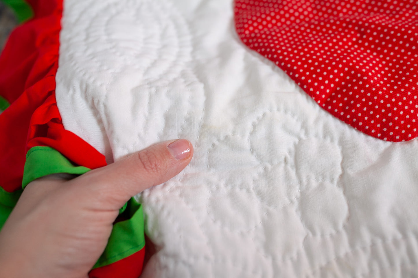 Vintage Strawberry Quilt and Shams-Vintage Quilt