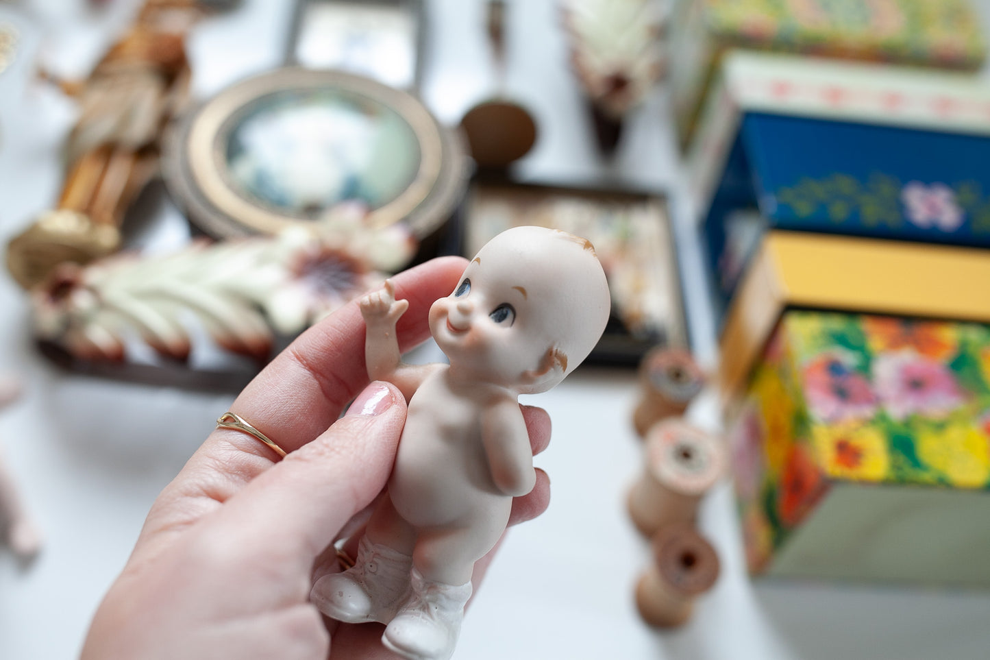 Vintage Kewpie -Standing Kewpie- Bisque