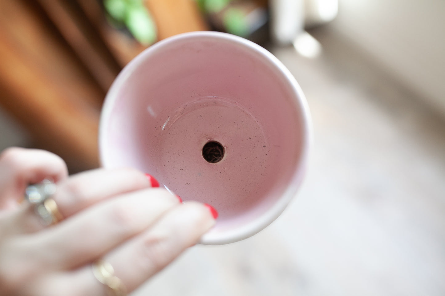 Vintage Pink Planter - Pink Pottery - Morton Pottery