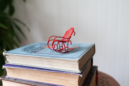 Red Rocking Chair -Doll Furniture