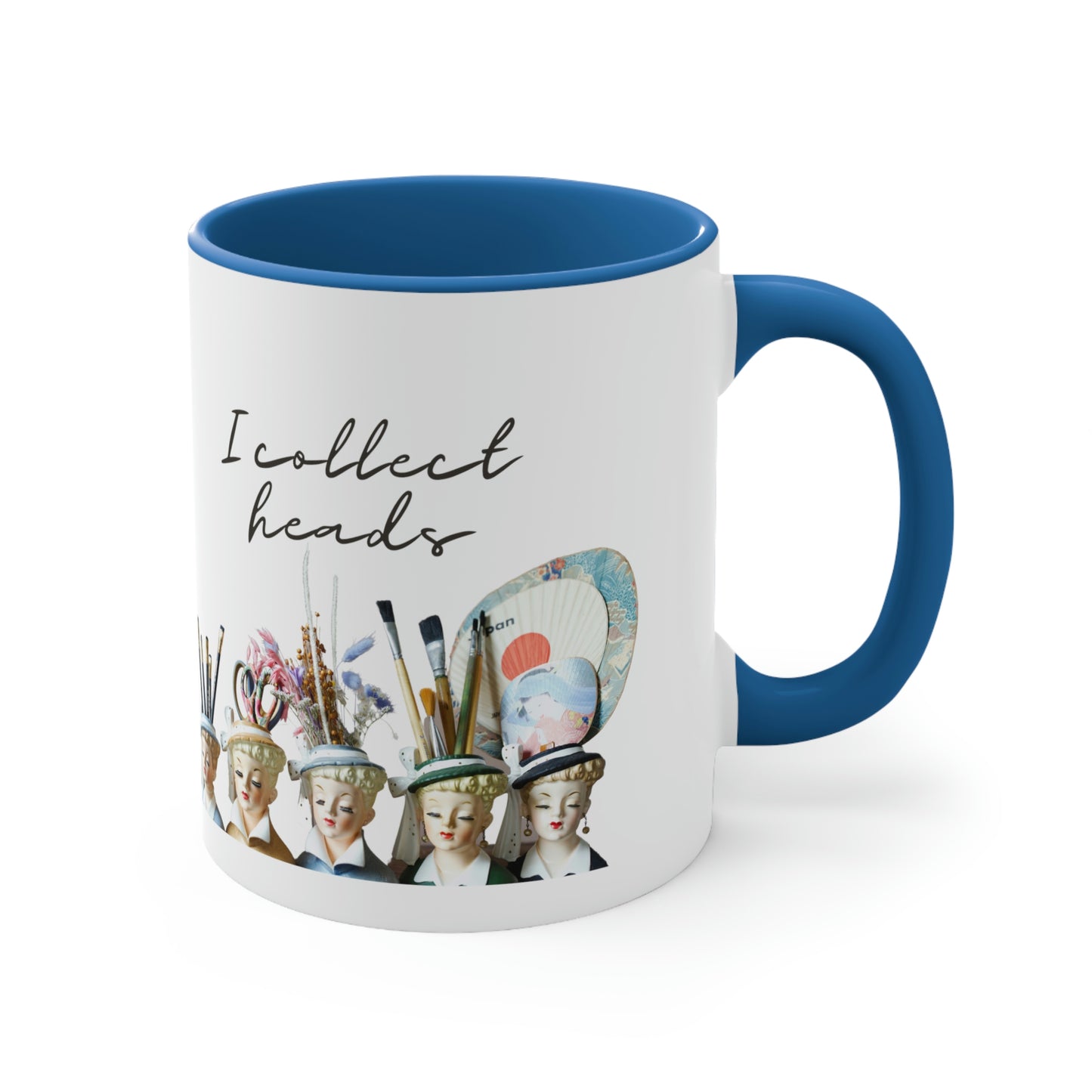 Lady Head Vase- Coffee Cup - Head Vase Collector- Accent Coffee Mug, 11oz