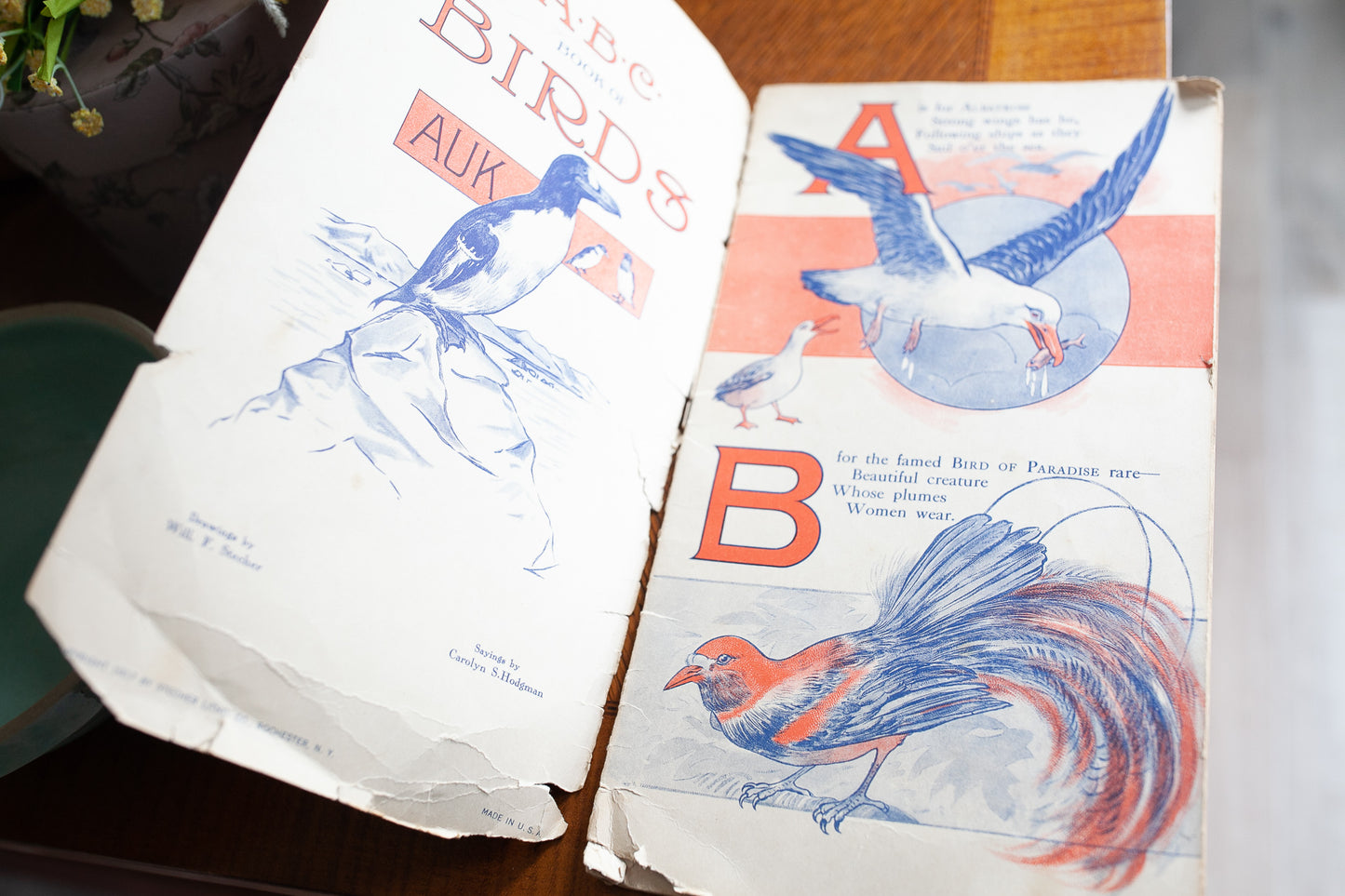 ABC Book of Birds - Bird Book Vintage Bird Book