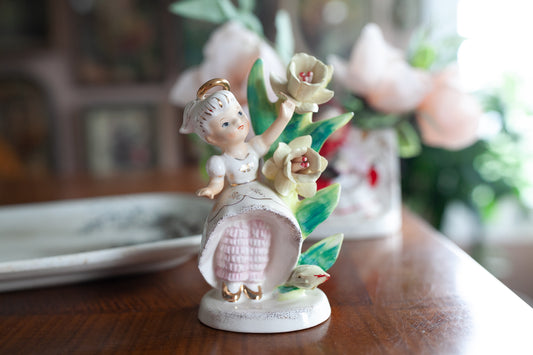 Lefton Flower Girl- Lefton March Flower Girl Angel