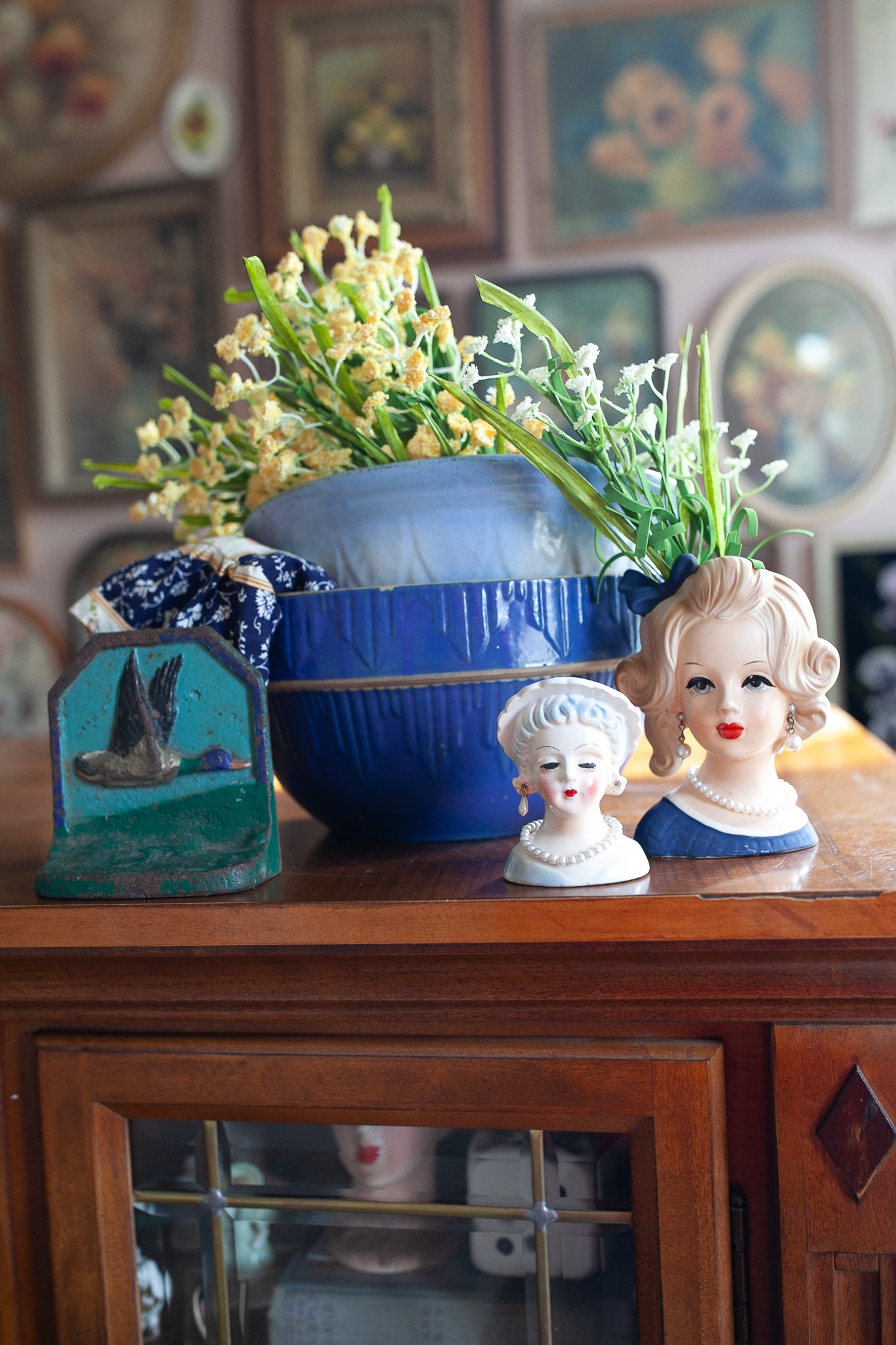 Mini Head Vase - Vintage Lady Head Vase