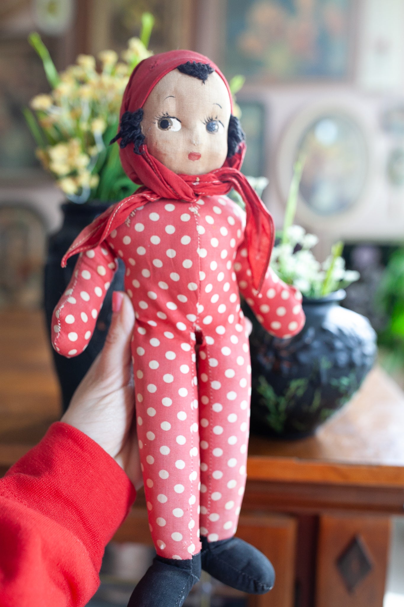 Vintage Polka Dot Doll