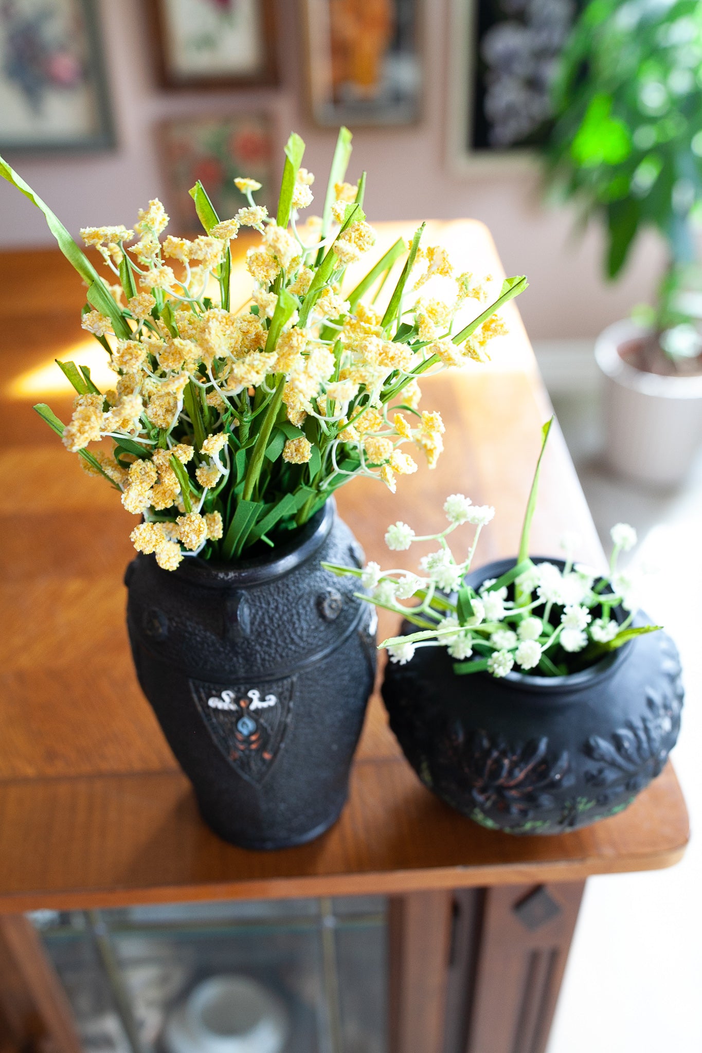 Black Vase - Made in Japan -Vase - Vintage Vase