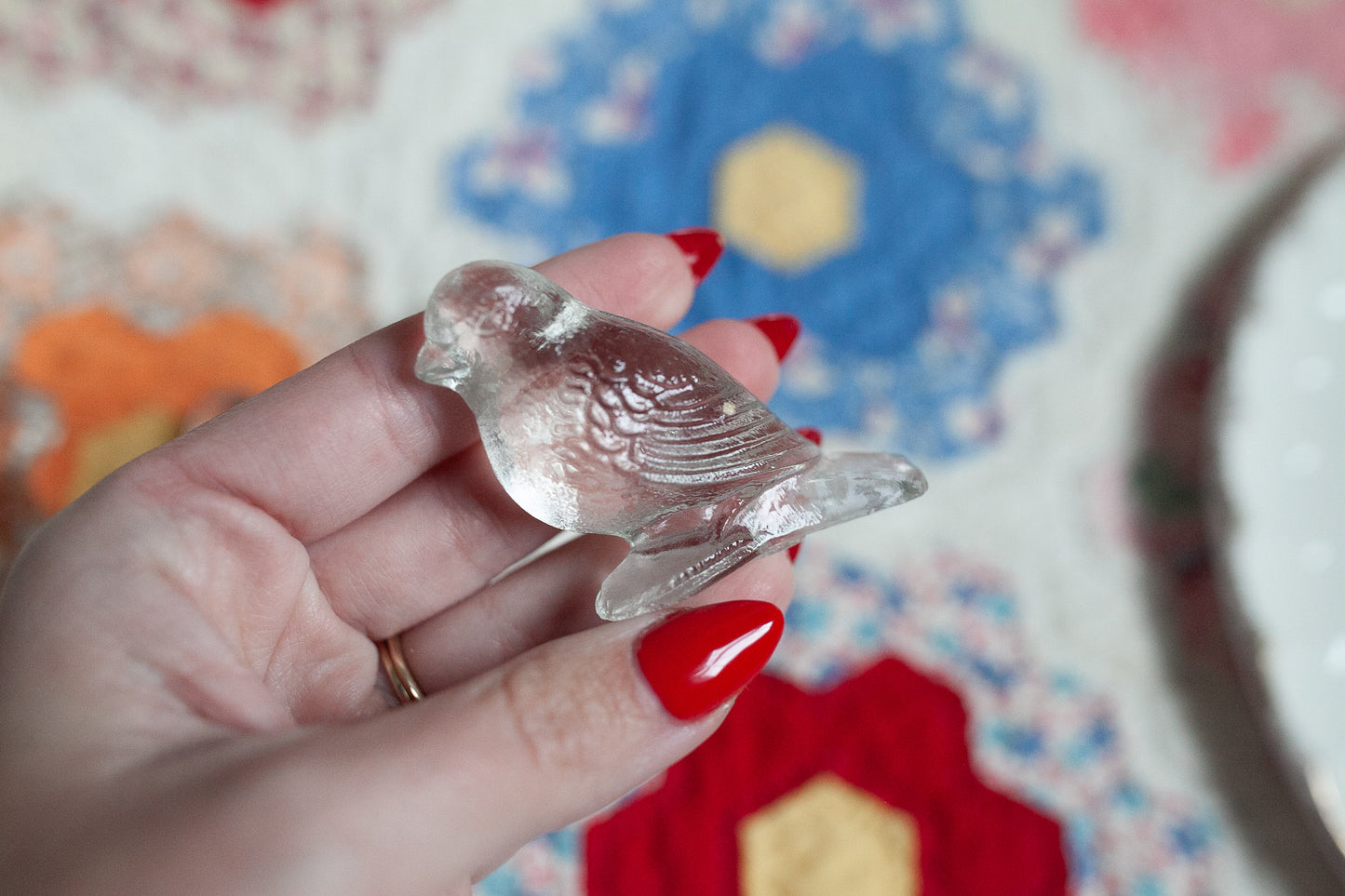 Vintage Glass Animals - Birds - Rooster