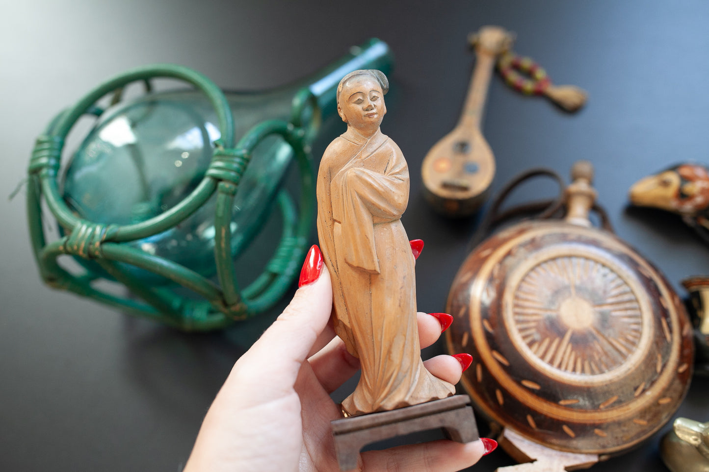 Vintage Hand-carved Wooden Figurine