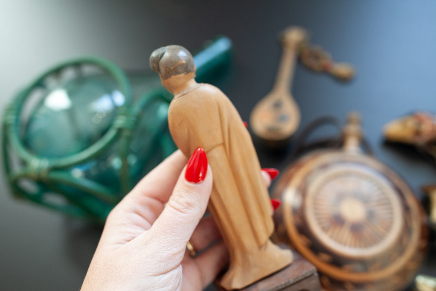 Vintage Hand-carved Wooden Figurine