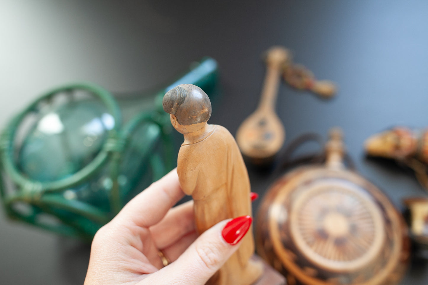 Vintage Hand-carved Wooden Figurine