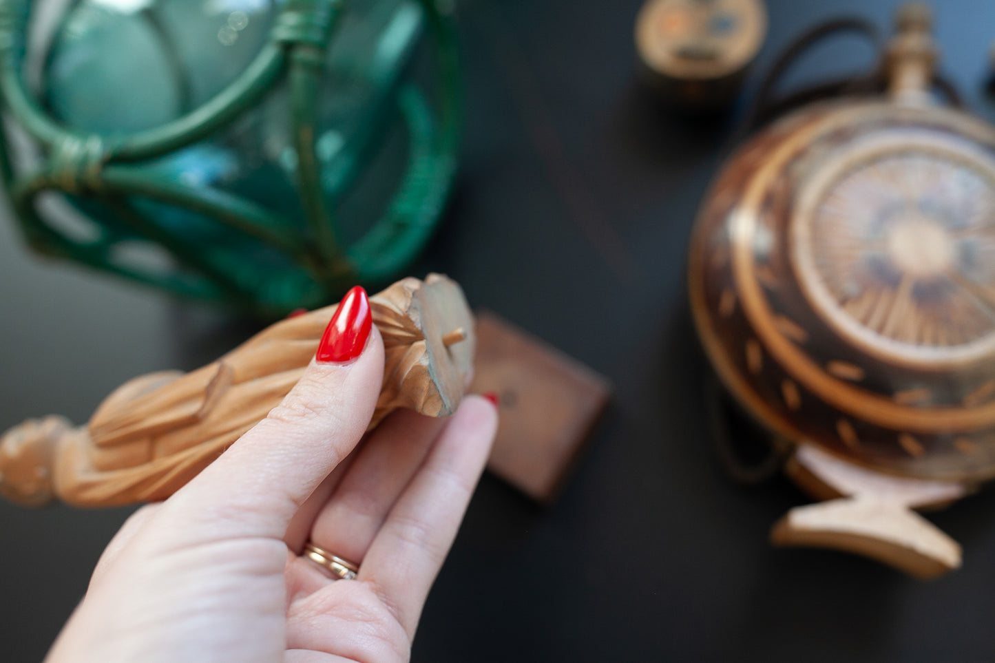 Vintage Hand-carved Wooden Figurine