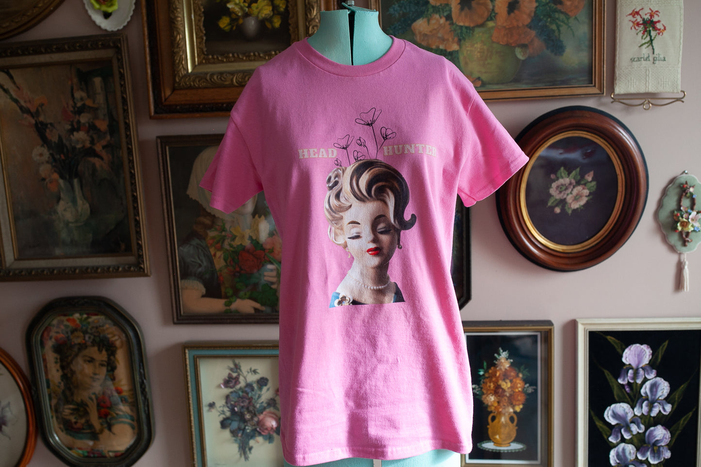 Lady Head Vase T-Shirt - Head Hunter T-Shirt- The AntiqueHer Unisex Ultra Cotton Tee