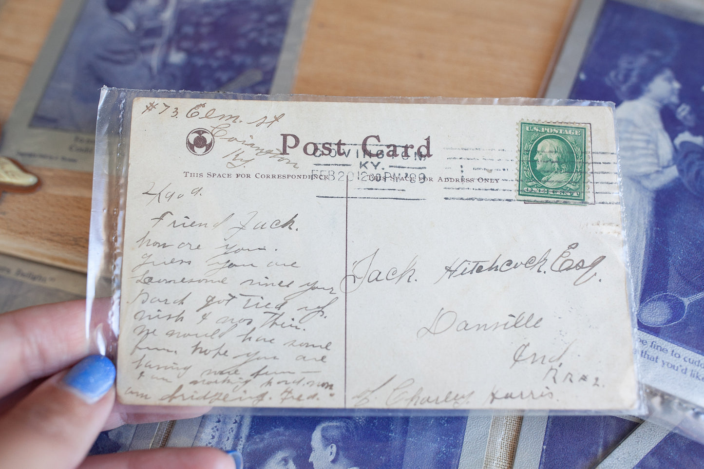 Antique Postcard- Postcards- Ephemera- Spooners Delight
