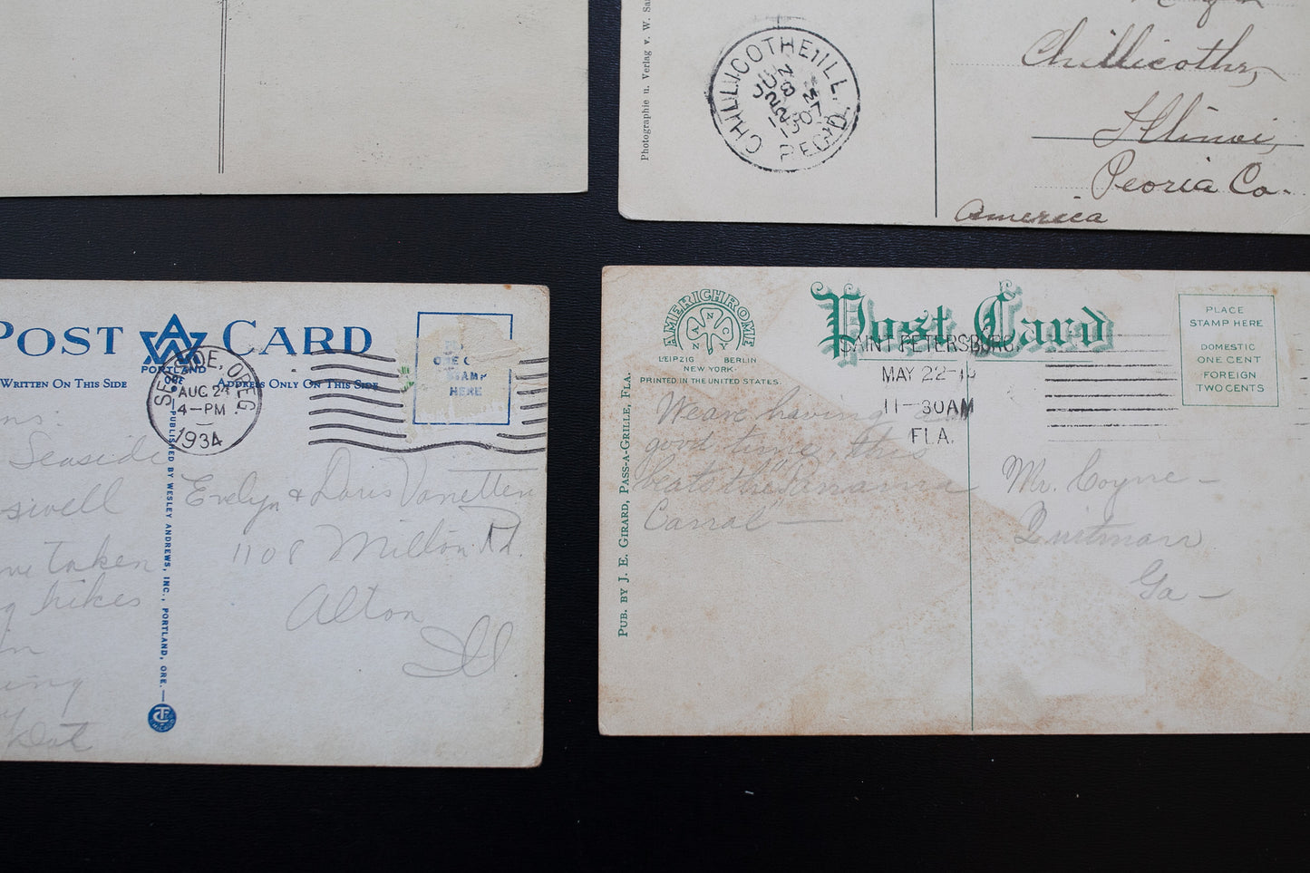 Antique Postcards- Set of 6 - Ship Postcards- Boats Nautical Postcards