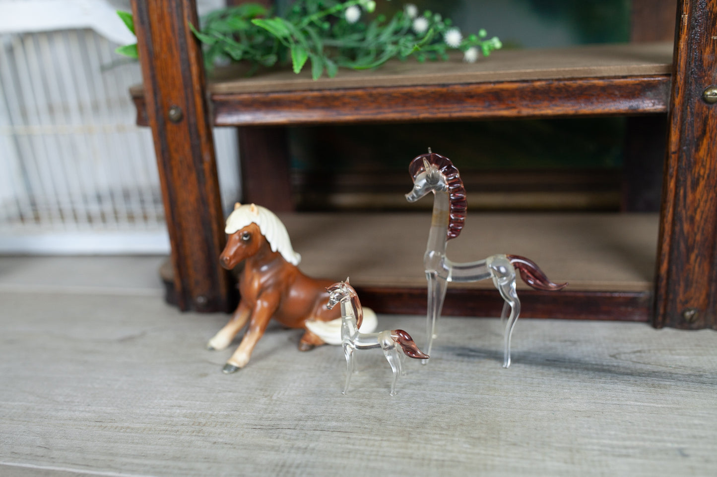Vintage Horse Figurines - Glass Horse