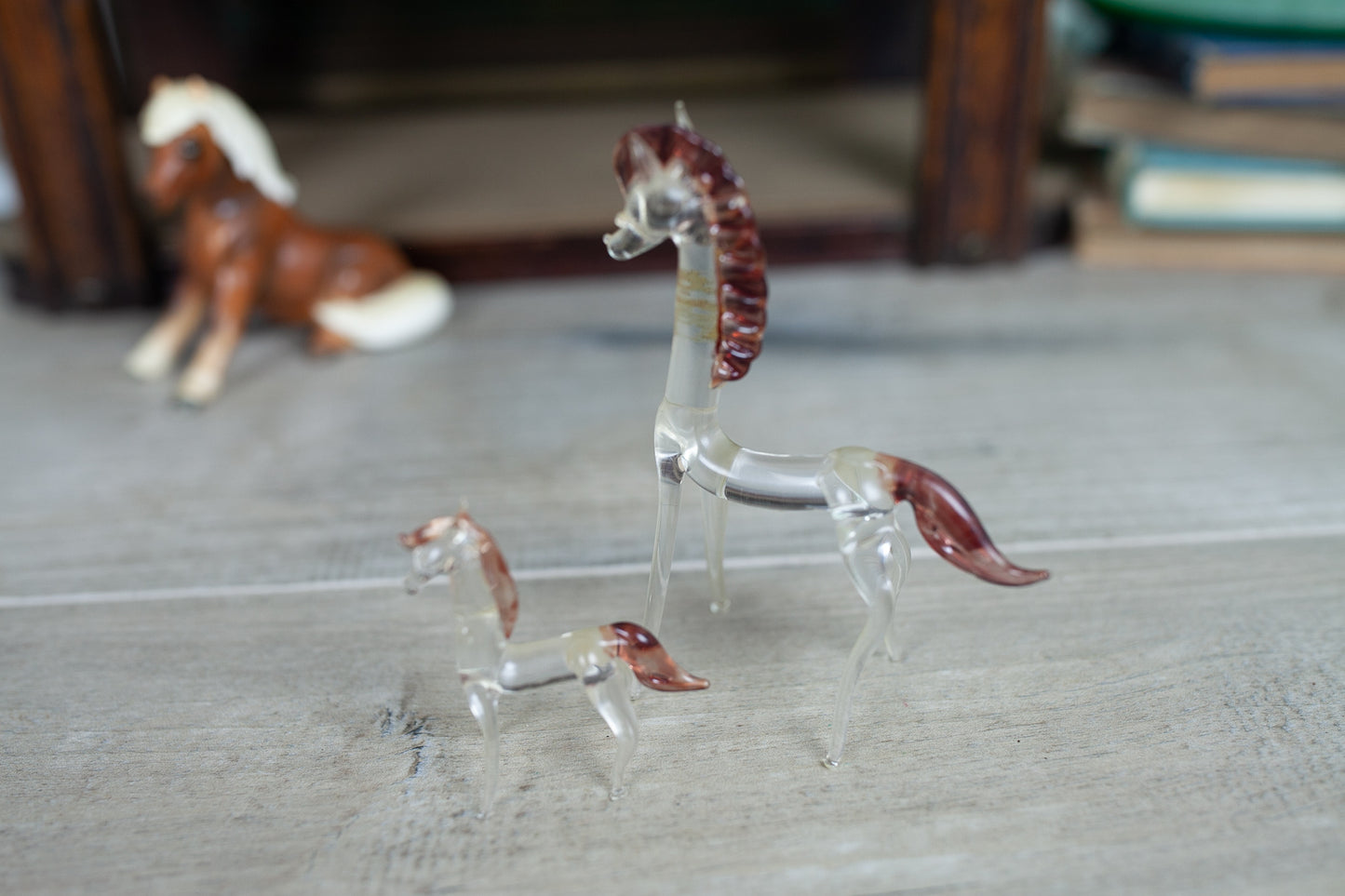 Vintage Horse Figurines - Glass Horse