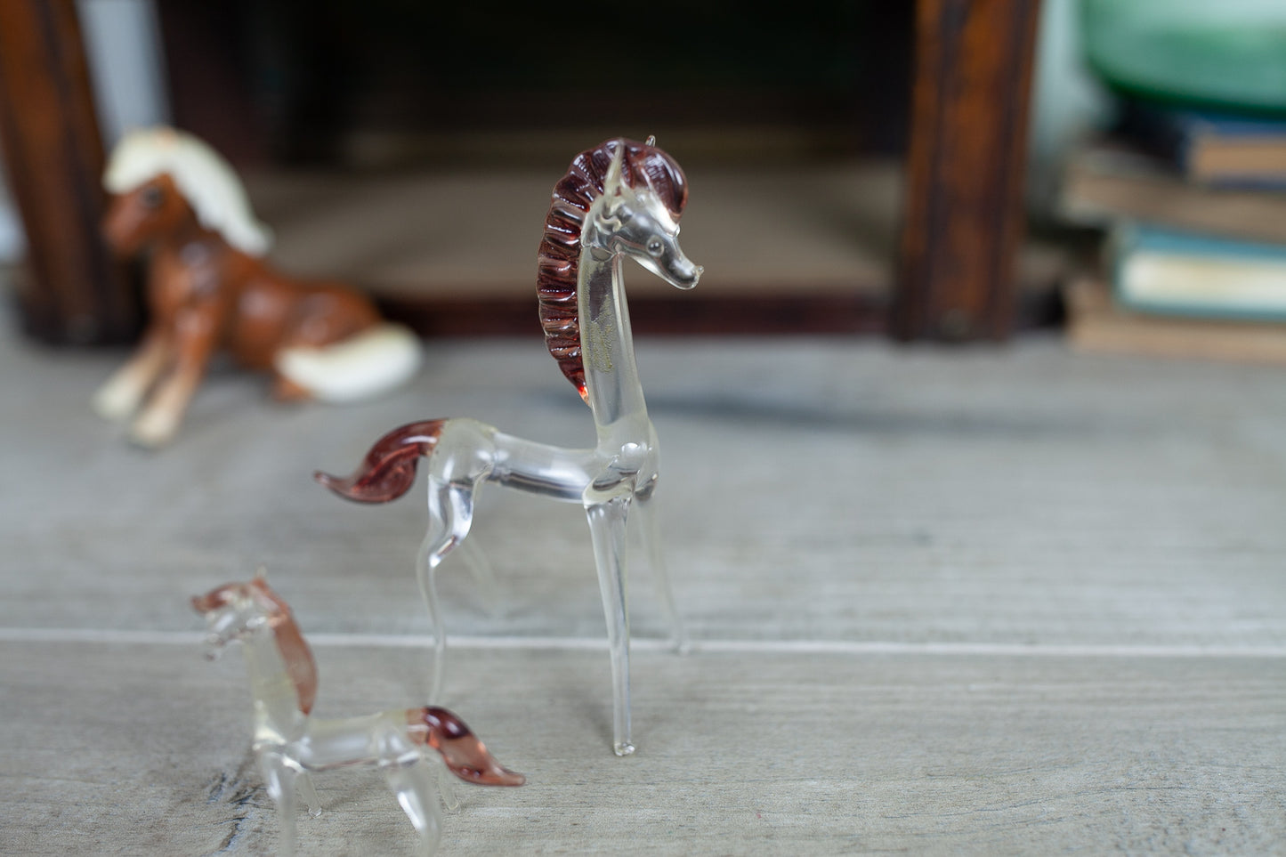 Vintage Horse Figurines - Glass Horse