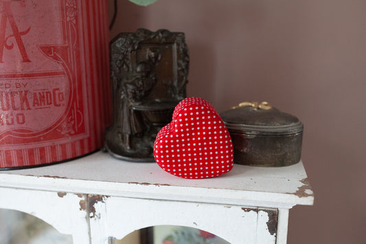 Vintage Heart Box - Red Heart