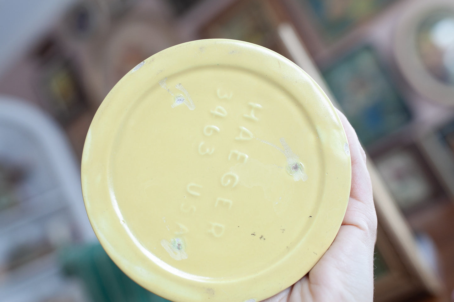 Haeger Planter - Yellow Pottery - Vintage Haeger Planter