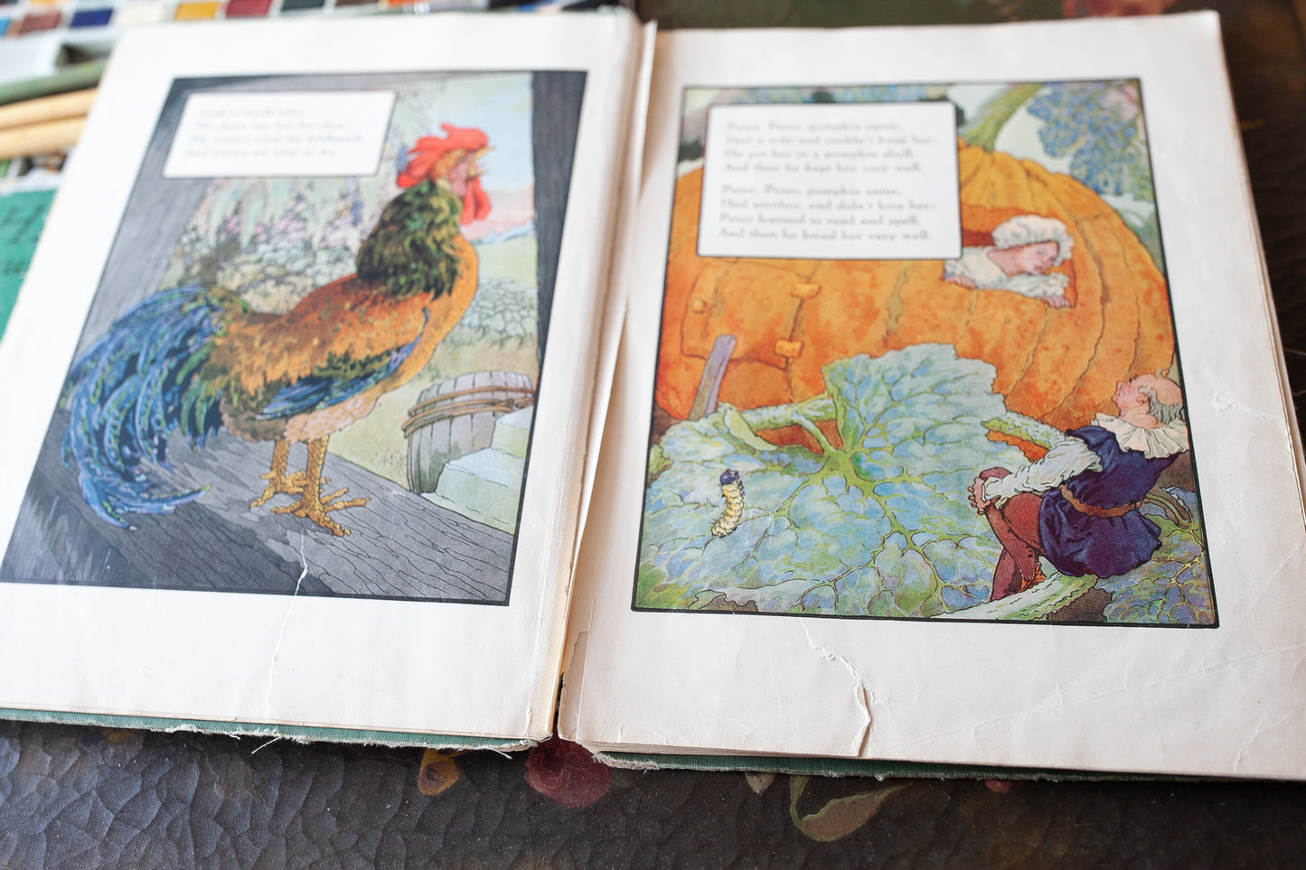 Mother Goose Volland Edition - Vintage Kids Books - Nursery Rhymes